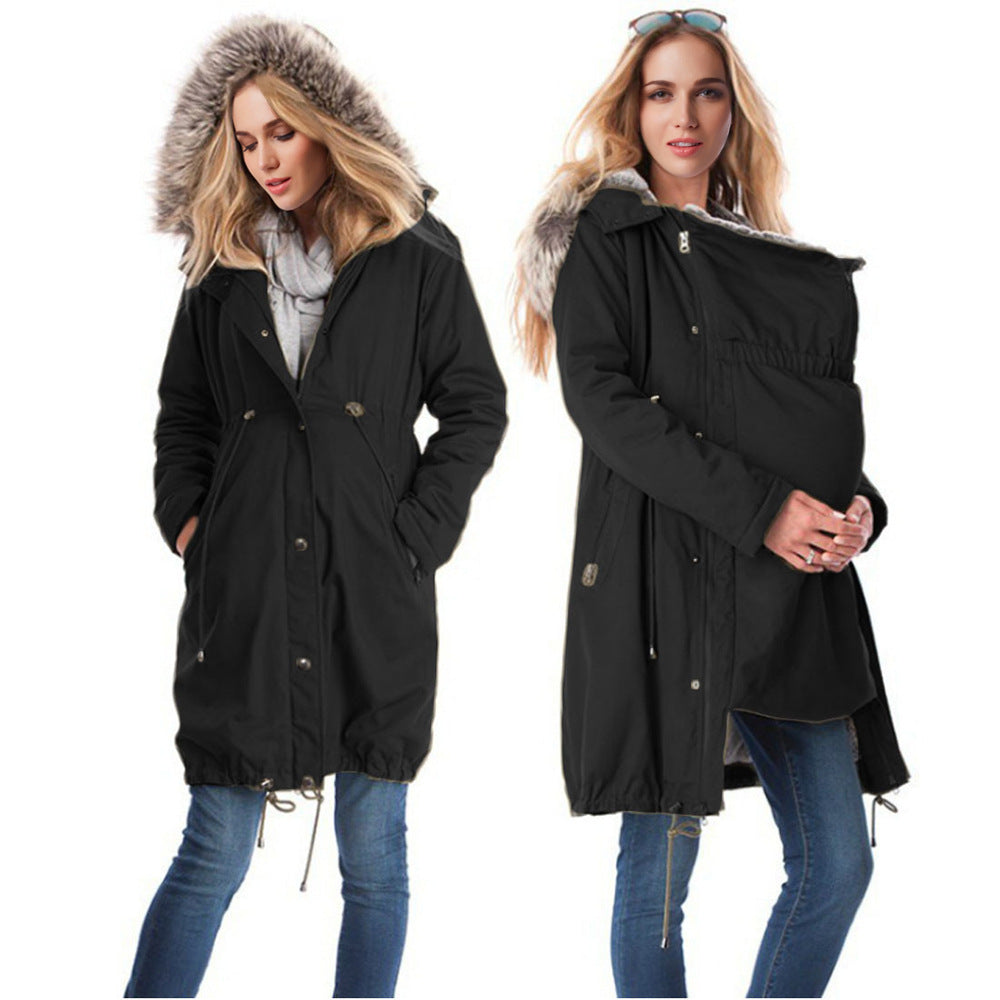 Cool New Autumn Hooded Fur Collar Coats