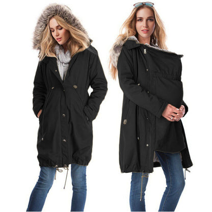 Cool New Autumn Hooded Fur Collar Coats