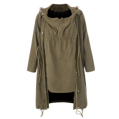 Cool New Autumn Hooded Fur Collar Coats