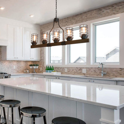 Farmhouse 5-Light Cage Rustic Chandelier