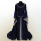 Women's Classical Halloween Christmas Long Sleeve Embroidered Dresses