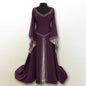 Women's Classical Halloween Christmas Long Sleeve Embroidered Dresses