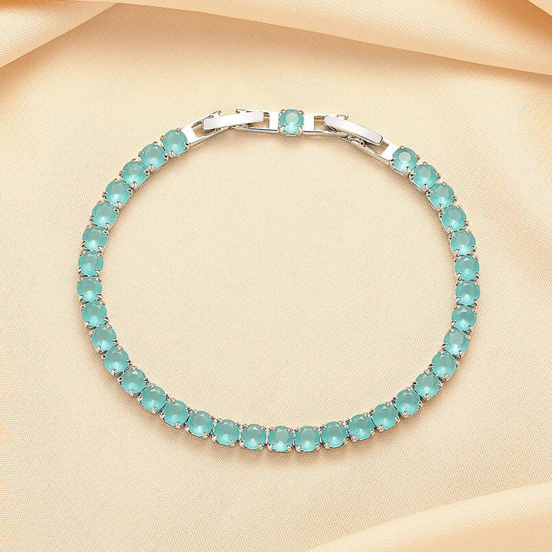 Minimalist Exquisite Versatile And Subtly Luxurious Haze-green Bracelet