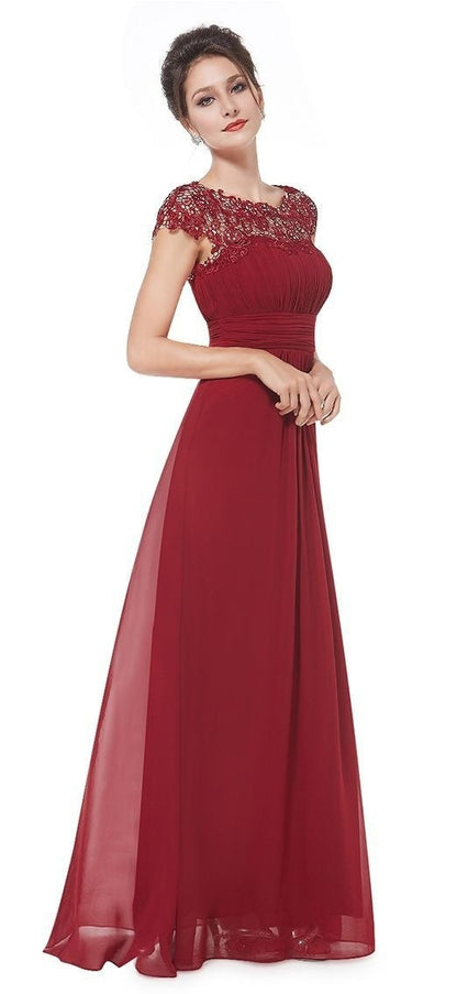 Women's Casual Comfortable Lace Dress Bridesmaid Wedding Dresses