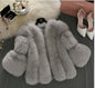 Women's Fur Stitching Integrated Warm Fox Coats