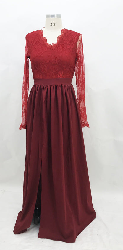Sexy Deep V Lace Fashion Dress Wedding Dresses