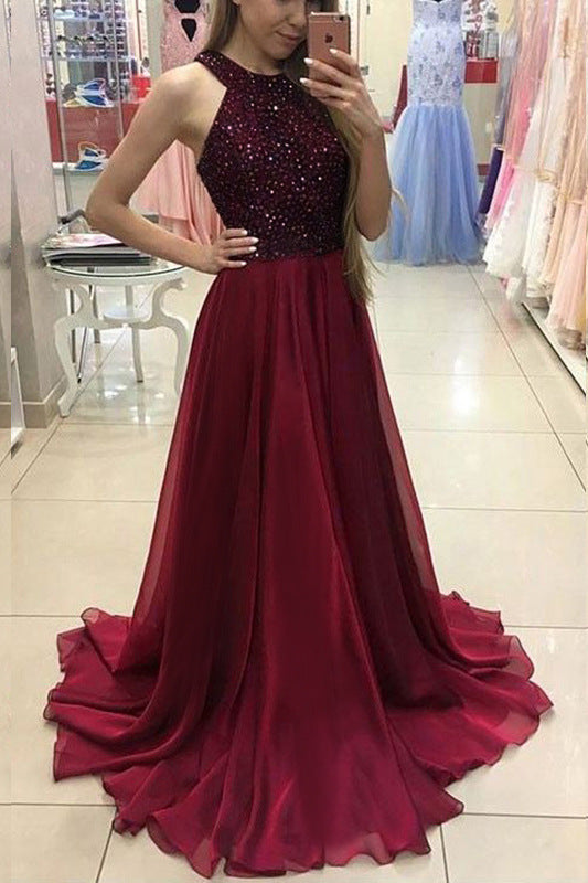 Sexy Sleeveless Long Dress Party Bridesmaid Wedding Dresses