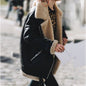 Women's Thickened Lamb Fur Warm Deerskin Veet Motorcycle Coats