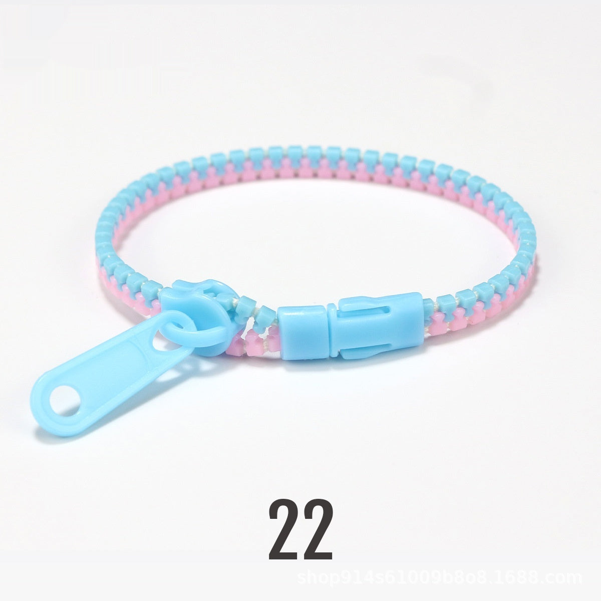 No 5 Two-color Children's Zipper Bracelet