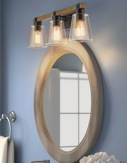 23" 3-Light Farmhouse Vanity Bathroom Light