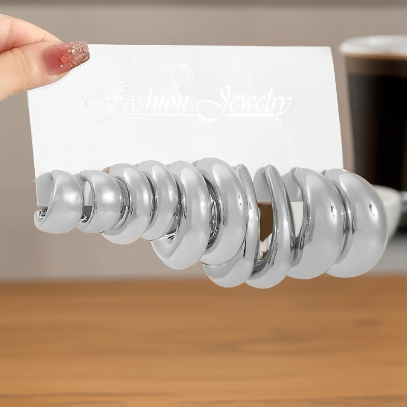 Women's Resin Geometric Combination Earrings