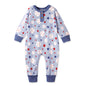 Grand Slam Bamboo Baseball Henley Romper for Baby Boys