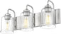 Farmhouse Glass Bathroom Vanity Light Fixture