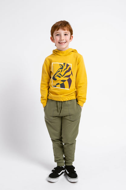 Solid Stitched Pocket Joggers with Drawstring Waistband - Olive