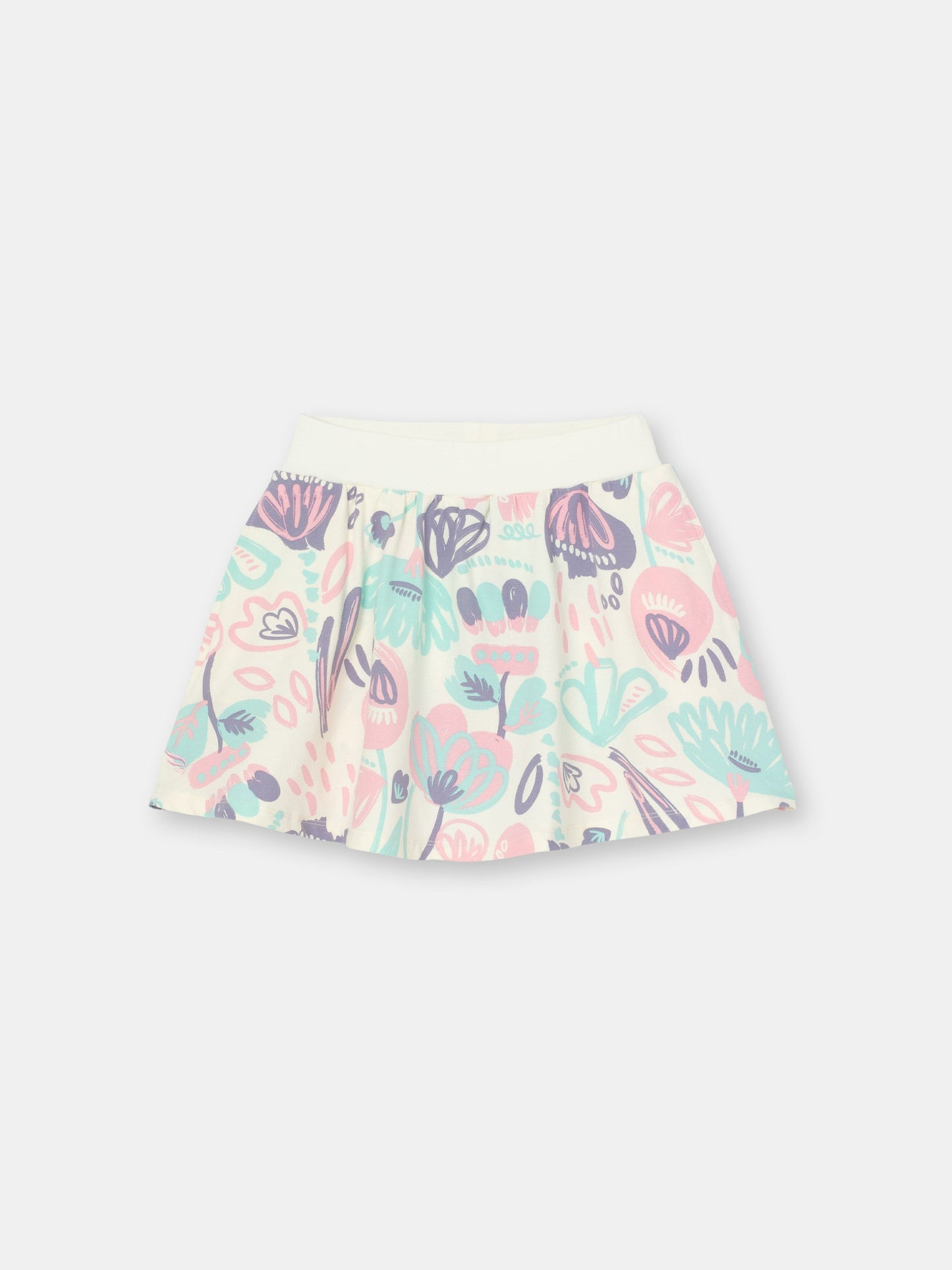 Cherubino "Playful Twirl" Watercolor Floral Skort for Girls
