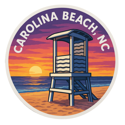 Carolina Beach, NC Lifeguard Stand Sticker