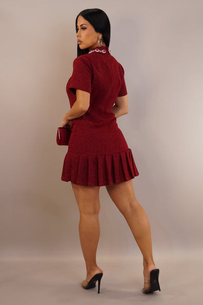 Excuse Me! Mini Dress- Red