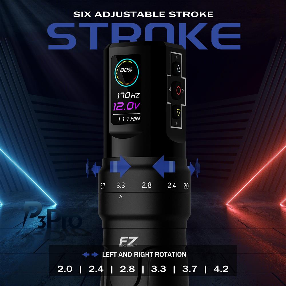 EZ P3 Pro Wireless Battery Tattoo Pen Machine