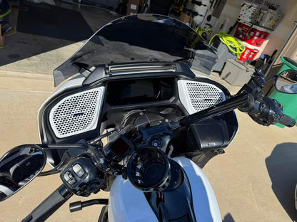 98 to 2024+ Road Glide 3D Texas speakers grill covers set