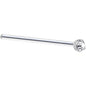 Solid 14K White Gold 1.5mm Genuine Diamond Nose Ring