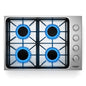 30/36 Inch Gas Cooktop with 4/6 Powerful Burners and ABS Knobs