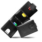 Leather Bifold Wallet – Removable Money Clip, Snap Closure
