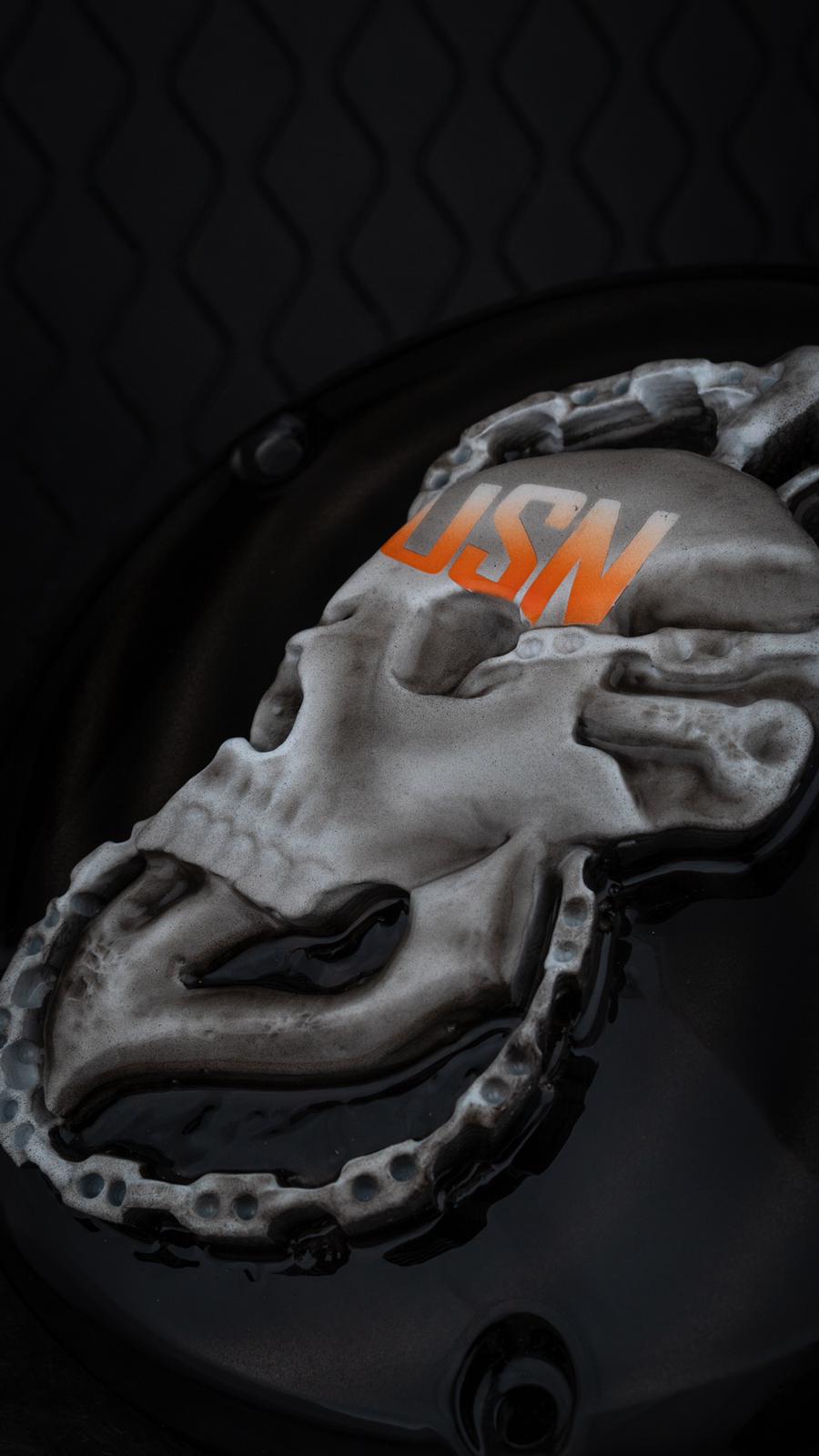 3D US NAVY skull and anchor derby Cover