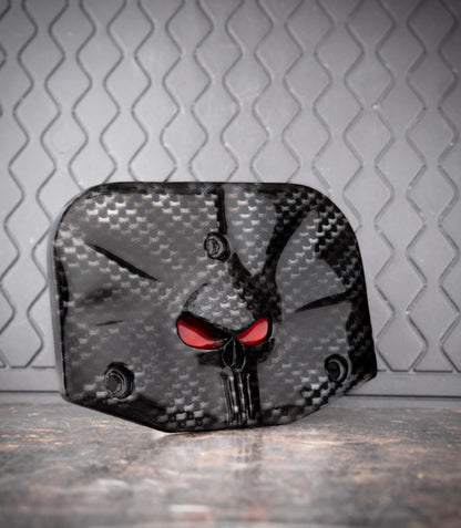Backrest plate punisher stretching through