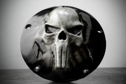 Punisher skull Harley derby and points cover