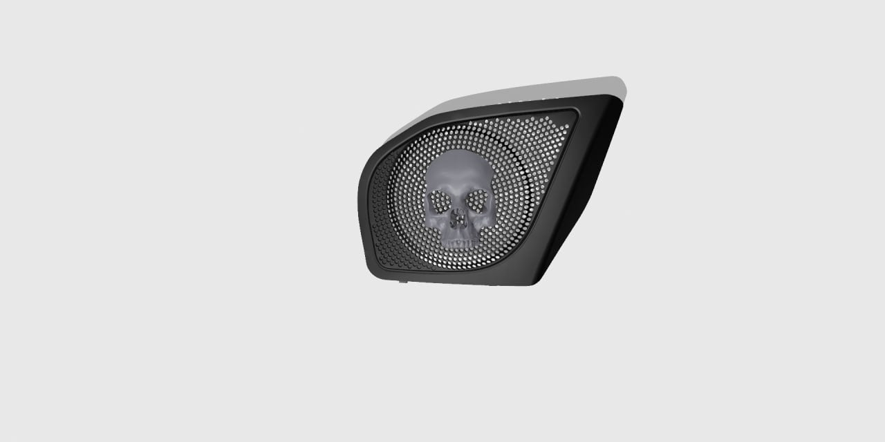 98-2024+ Road Glide 3D Ancient Skull speakers grill covers set