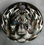 Tiger and Fire Harley fuel door