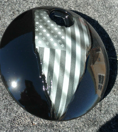 American flag Harley Console fuel door