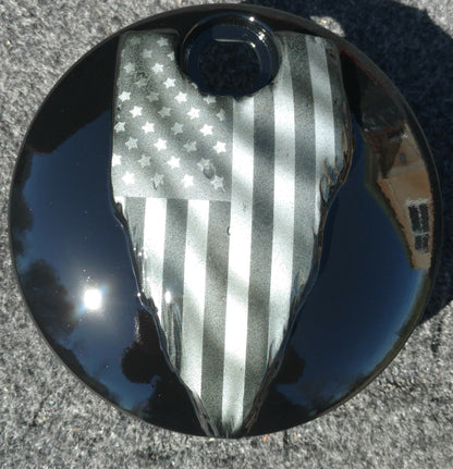 American flag Harley Console fuel door