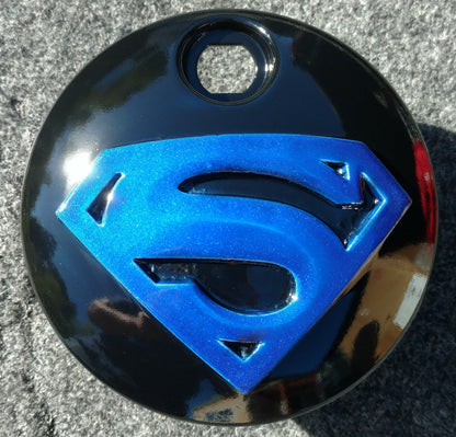 Superman Harley fuel door