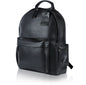 Genuine Leather Backpack – Fits 15.6" Laptop, Hidden AirTag Pocket