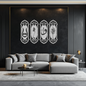 Ya Hafiz - Ya Allah Metal Wall Art Set - KAF246