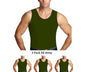 3-Pack Insta Slim Activewear Compression Muscle Tank Shirt MA0003BT