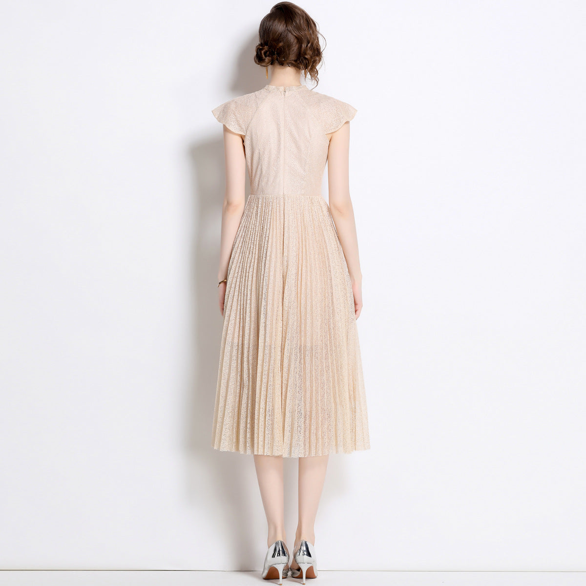 Mature Adult Ceremony Pleated Dress Sweet Western Style Formal Dresses
