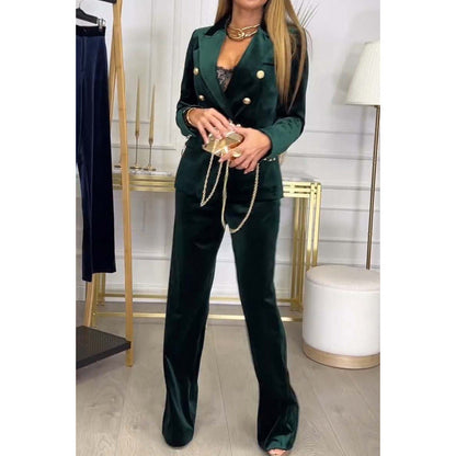 Women's Xi Fashion Double Breasted Day Leisure Suits