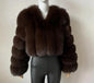 Women's Fox Fur Thickened Long Sleeve Imitation Coats