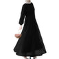 Muslim Long Sleeve Fashion Casual Mesh Dresses
