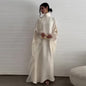 Women's Autumn Stand Collar Batwing Sleeve Loose Simple Clothing
