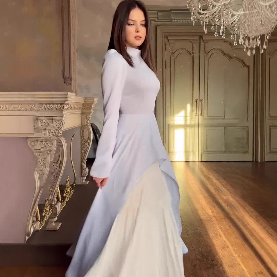 Women's Retro Temperament Long Sleeve Dress Design Dresses
