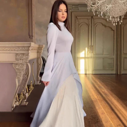 Women's Retro Temperament Long Sleeve Dress Design Dresses