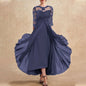 Women's Dress Chiffon Stitching Lace Long Bridesmaid Dresses
