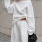 Women's Style Loose Ankle Banded Solid Color Suits
