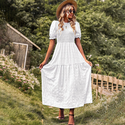 Fit Slimming Dress Casual Holiday Large Dresses