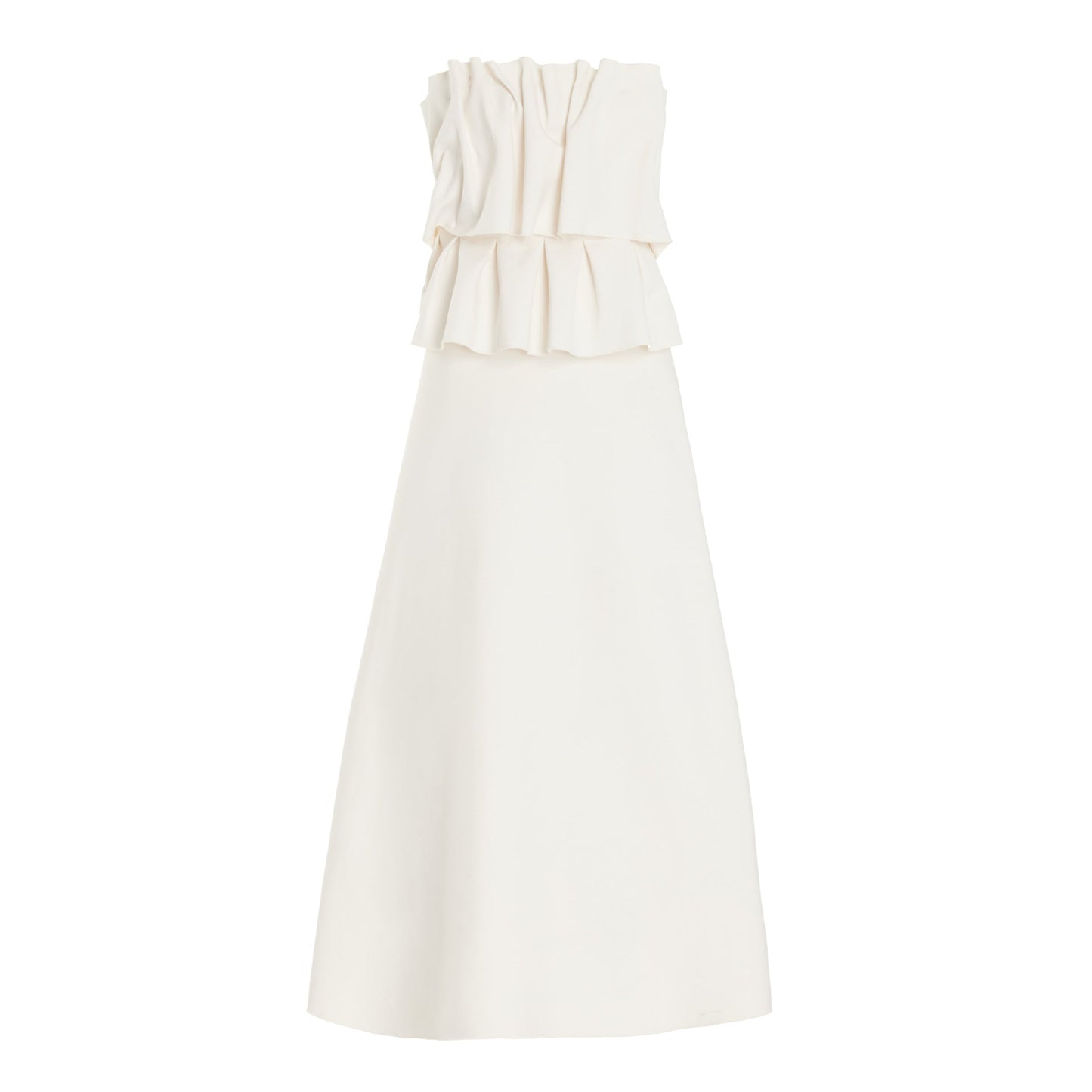Dress White Pinch Pleated French Stitching Dresses