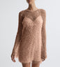 Women's Bubble Beads Mesh Two-piece Set Sling Dresses