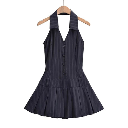 Women's Summer Sexy Slim Fit Backless Sleeveless Dresses